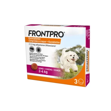 قرص ضد کک و کنه FrontPro مناسب سگ های 2 تا 4 کیلو