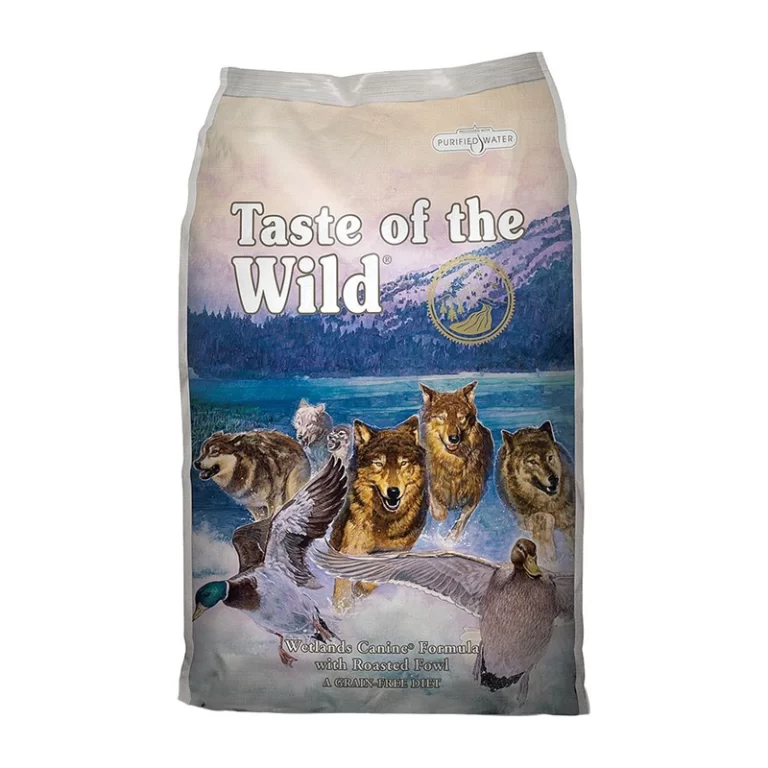 غذای خشک سگ تیست آف د وایلد با طعم گوشت پرندگان شکاری Taste of the wild wetlands