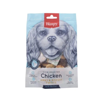 تشویقی سگ ونپی مدل Chicken Jerky & Biscuit