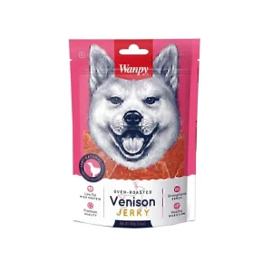 تشویقی سگ ونپی با طعم گوشت گوزن Wanpy Venison Jerky
