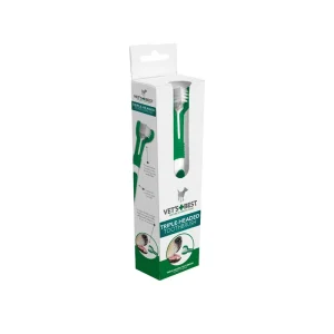 مسواک سه طرفه سگ وتس بست Vet’s Best Triple Headed Toothbrush